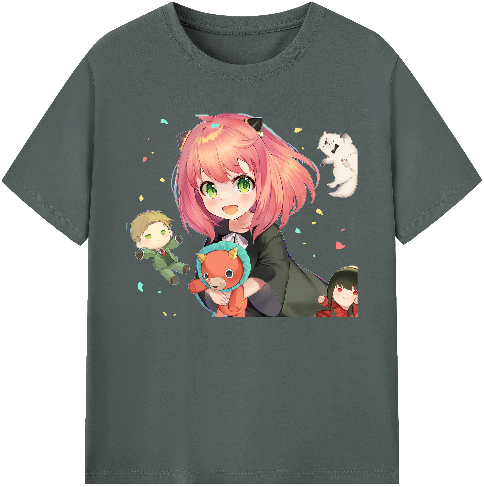 （画像用） SPY×FAMILY间谍家家酒 綿100％ メンズ半袖Tシャツ｜肌触りやわらか＆通気性